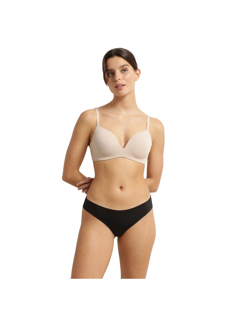 Soutien-gorge paddé sans armatures Invisibility For Curves Beige - Kiabi