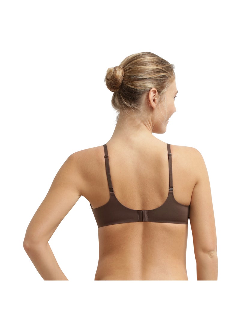 Soutien-gorge paddé sans armatures Invisibility For Curves Marron - Kiabi