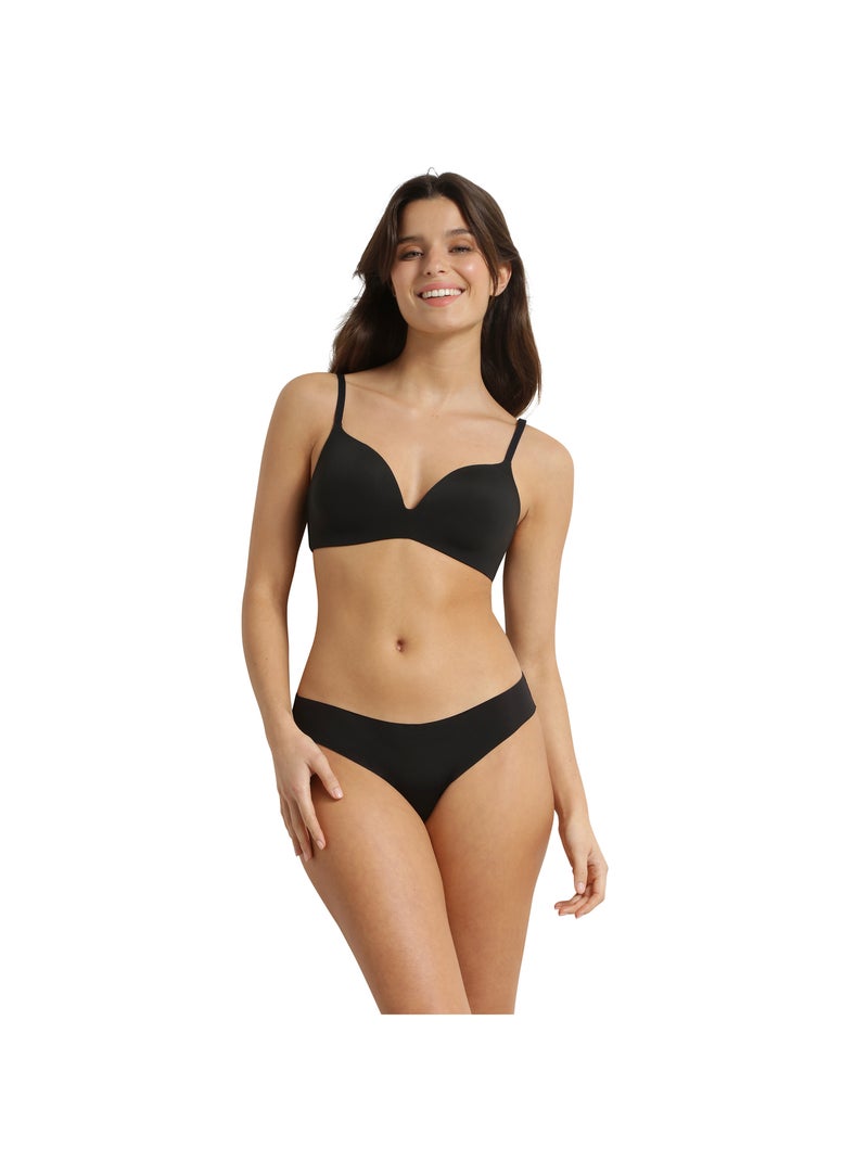 Soutien-gorge paddé sans armatures Invisibility For Curves Noir - Kiabi