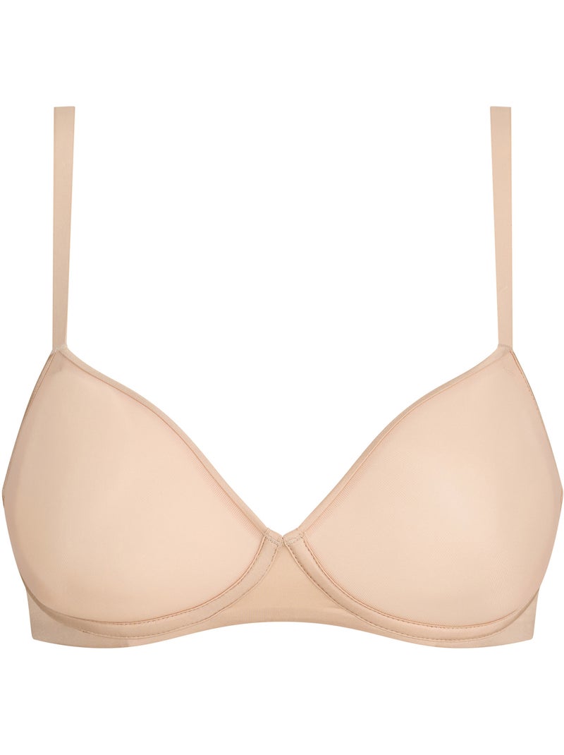 Soutien-gorge paddé sans armatures Invisibility&Lightness Beige - Kiabi