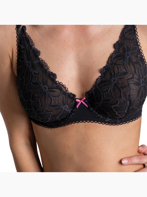 Soutien-gorge plongeant à armatures Love Mood Pretty Passio - Kiabi