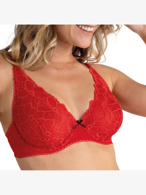 Soutien-gorge plongeant à armatures Love Mood Pretty Passio - Kiabi