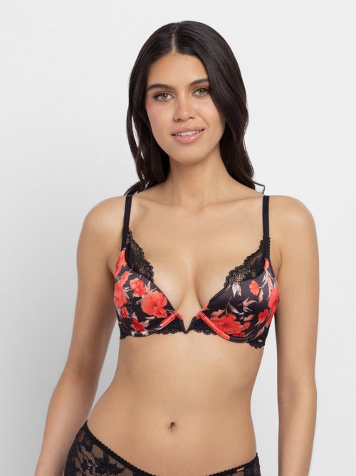 Soutien-gorge plongeant à fleurs anahi Dorina - Kiabi