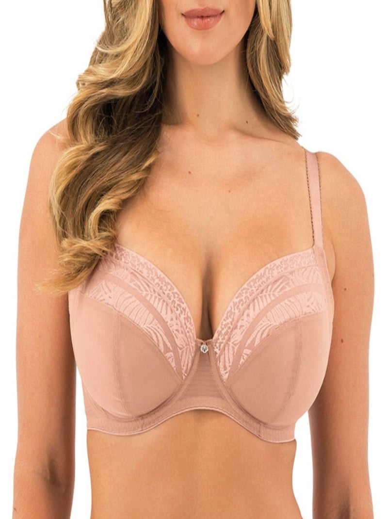 Soutien-gorge plongeant Devote Marron - Kiabi