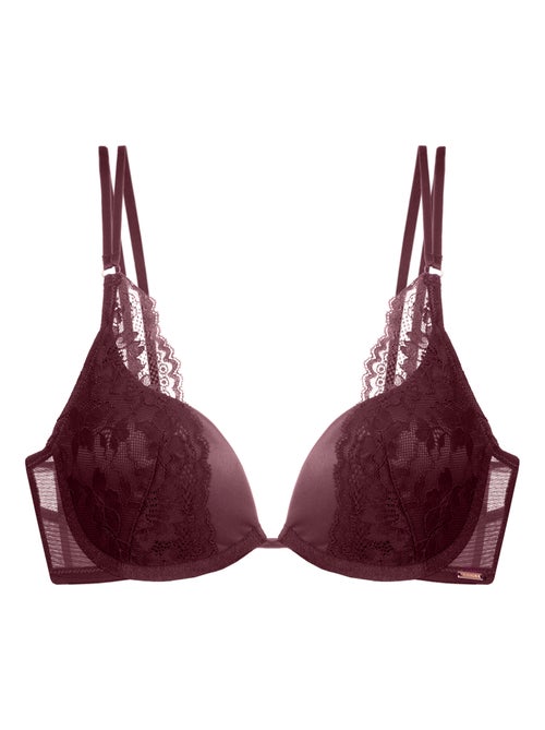 Soutien-gorge plongeant en satin lyra Dorina - Kiabi