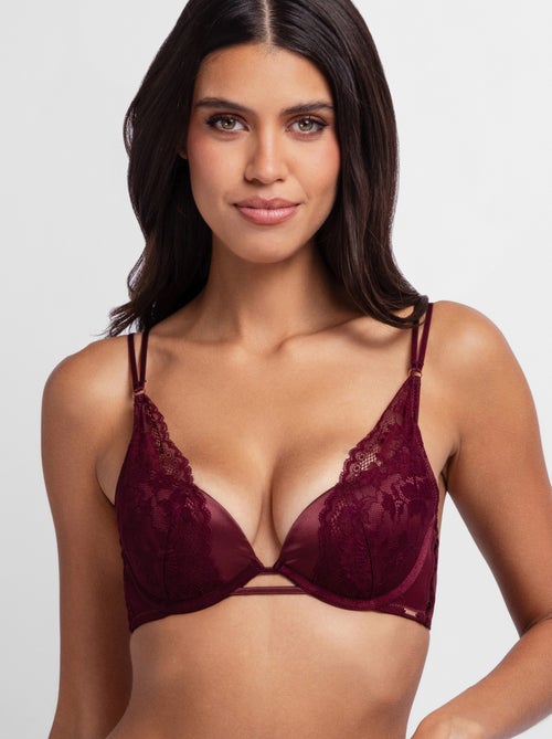 Soutien-gorge plongeant en satin lyra Dorina - Kiabi