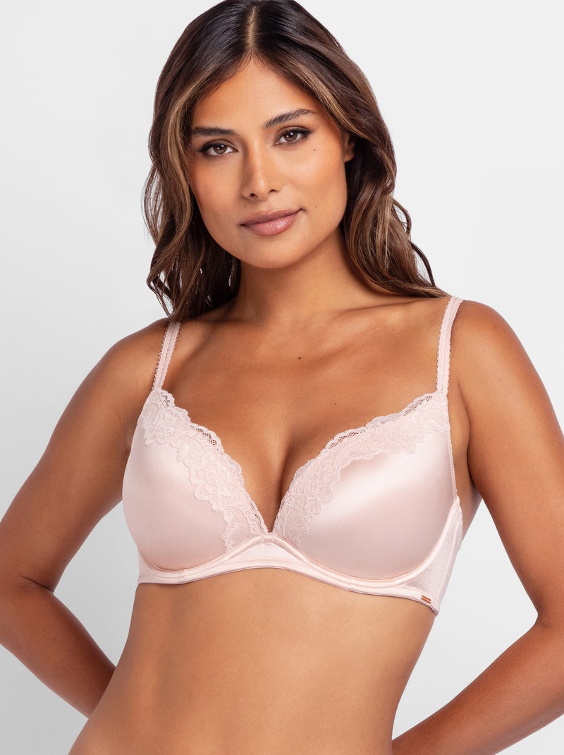 Soutien-gorge plongeant micro push up brillant origins Dorina Rose - Kiabi