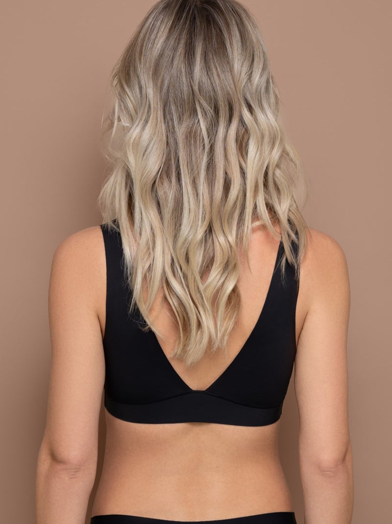 Soutien gorge plongeant noir - Kiabi