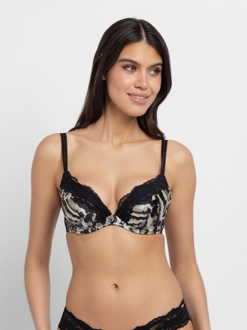 Soutien-gorge plongeant push up imprimé origins Dorina - Kiabi