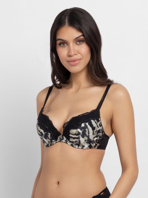 Soutien-gorge plongeant push up imprimé origins Dorina - Kiabi