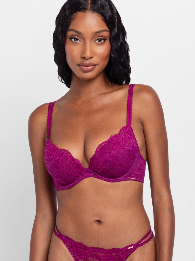 Soutien-gorge plongeant push up origins Dorina Rose - Kiabi