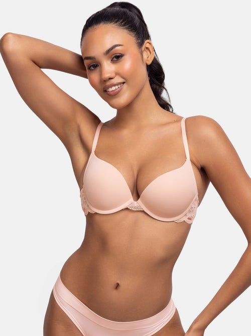 Soutien-gorge plongeant push up rosa Dorina - Kiabi
