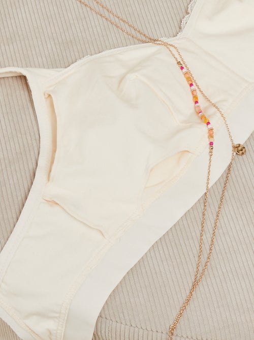 Soutien-gorge post-opératoire - Octobre Rose - Kiabi