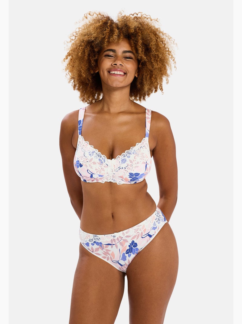 Soutien-gorge post opératoire ava fantaisie sans complexe Bleu - Kiabi