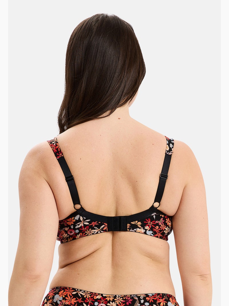 Soutien-gorge post opératoire ava fantaisie sans complexe lingerie Noir Rose - Kiabi