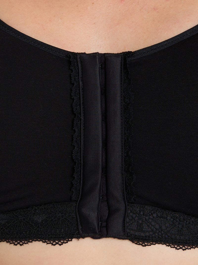Soutien-gorge post opératoire brassière Candice - RougeGorge Lingerie Noir - Kiabi