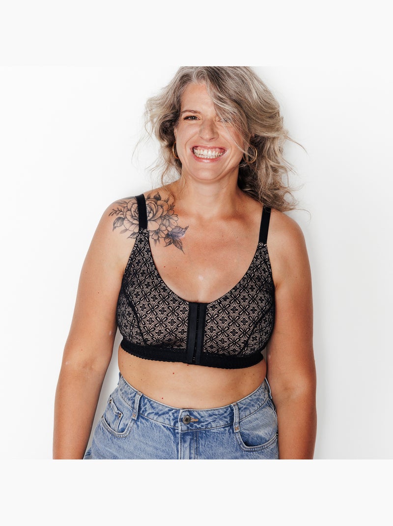 Soutien-gorge post opératoire brassière sweet - rougegorge lingerie Noir - Kiabi