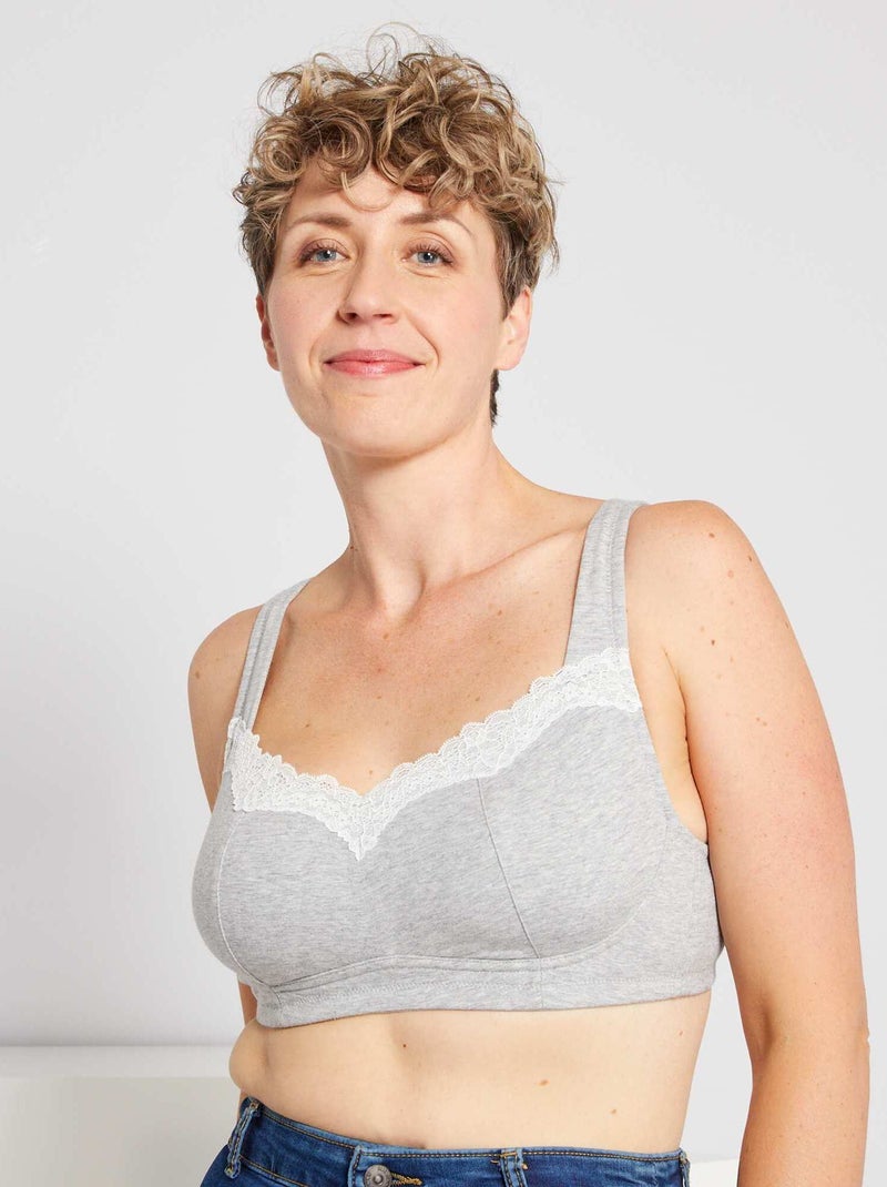 Soutien-gorge post-opératoire gris - Kiabi