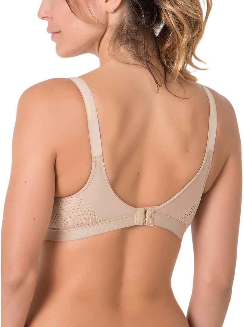 Soutien-gorge post-opératoire sans armatures tissu préformé Care Beige - Kiabi