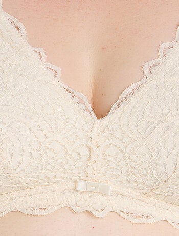 Soutien-gorge post opératoire triangle Dentelle - RougeGorge Lingerie