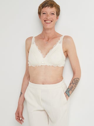 Soutien-gorge post opératoire triangle Dentelle - RougeGorge Lingerie