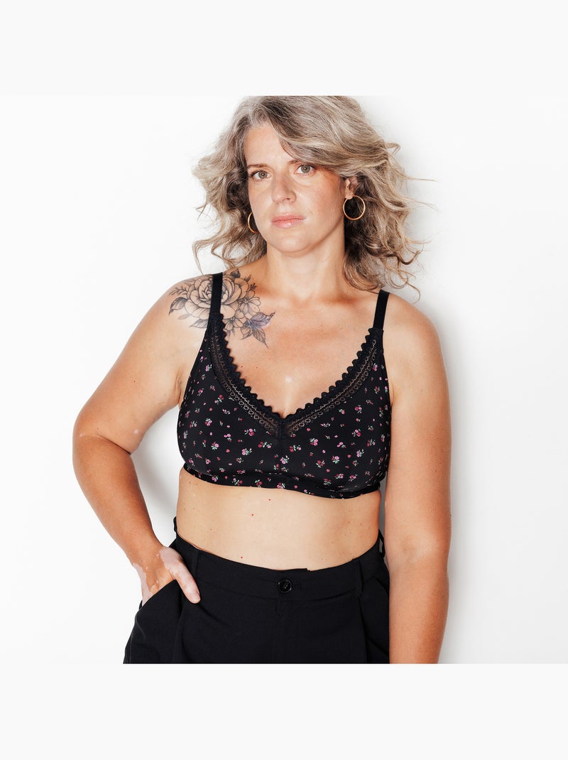 Soutien-gorge post opératoire triangle douce - rougegorge lingerie Noir Multicolore - Kiabi