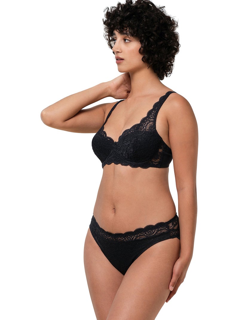 Soutien-gorge préformé armaturé AMOURETTE 300 WHP Noir - Kiabi