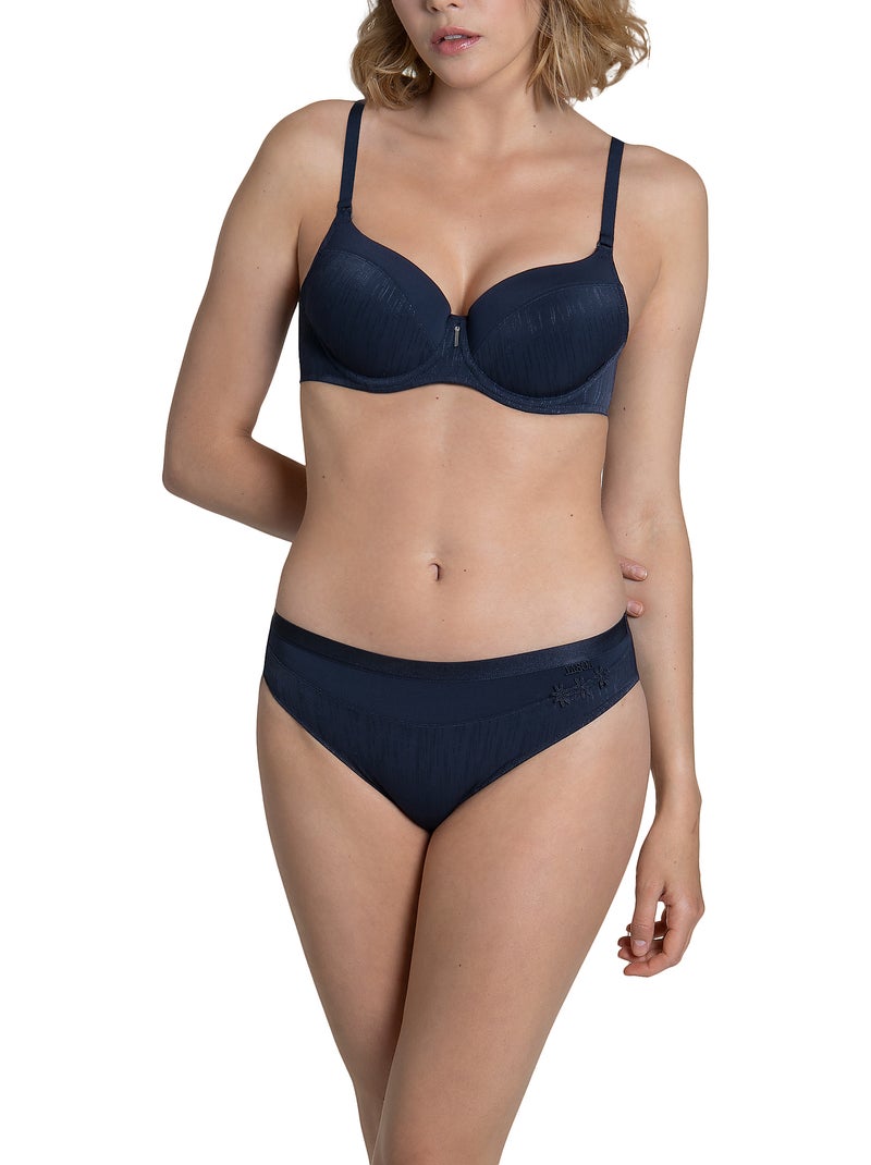 Soutien-gorge préformé bretelles doubles Gracia B à E Bleu - Kiabi