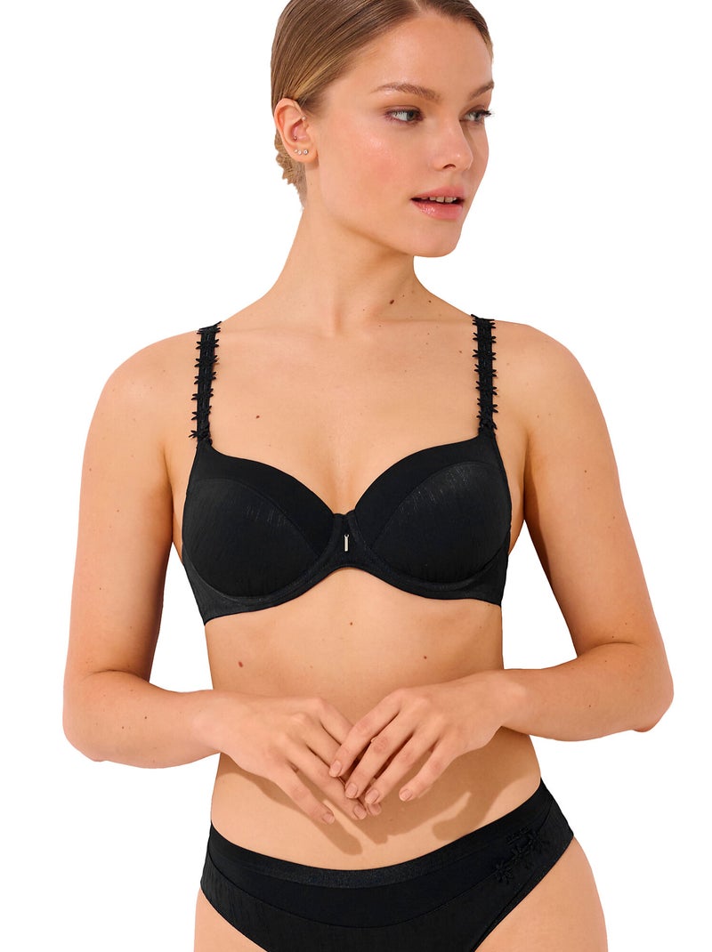 Soutien-gorge préformé bretelles doubles GRACIA B à E Noir - Kiabi