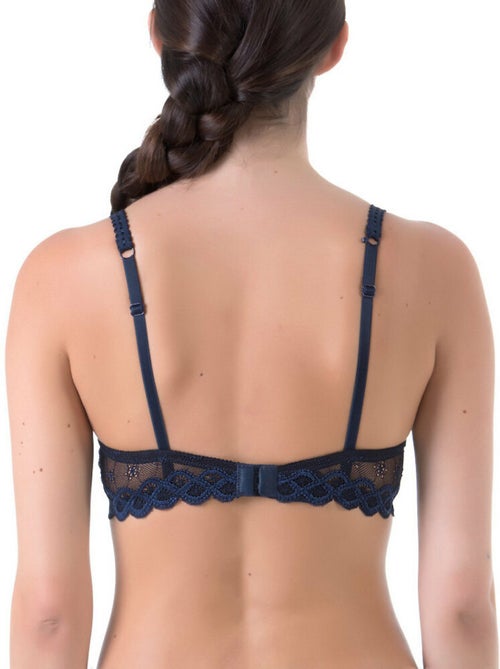 Soutien-gorge préformé Carelia bleu marine - Kiabi