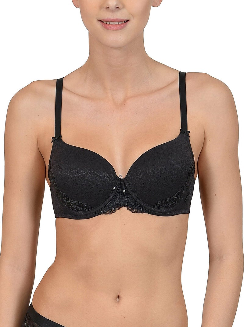 Soutien-gorge préformé Caroline noir F à H Noir - Kiabi