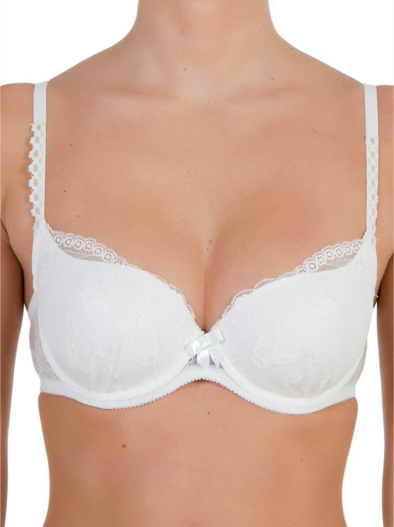Soutien-gorge préformé Chiara mariage Ecru - Kiabi