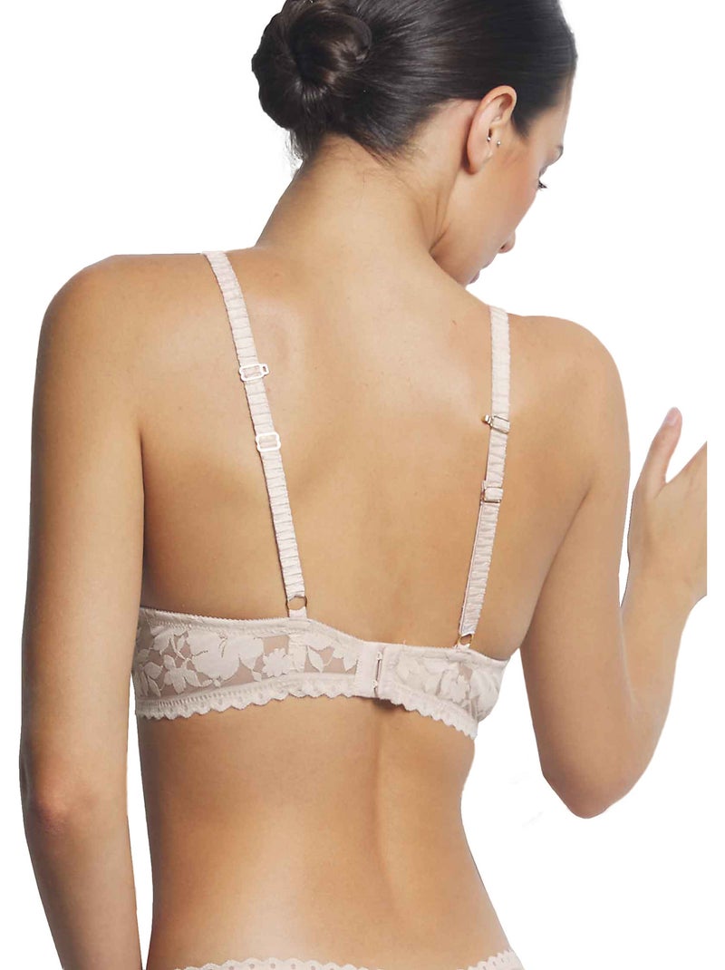 Soutien-gorge préformé décolleté profond Gabrielle Beige - Kiabi