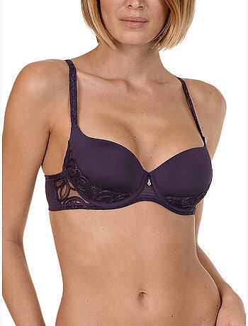 Soutien-gorge préformé Emanuelle prune A à E