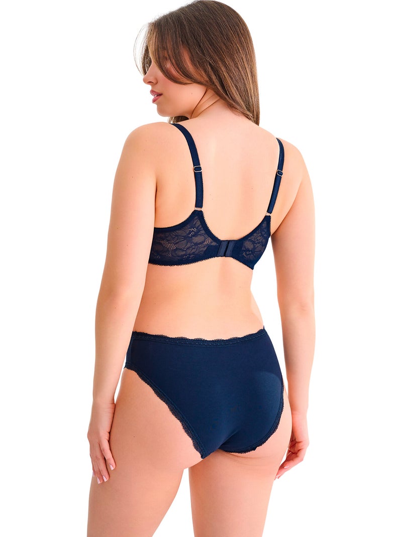 Soutien-gorge préformé EVELYN F à H Bleu - Kiabi