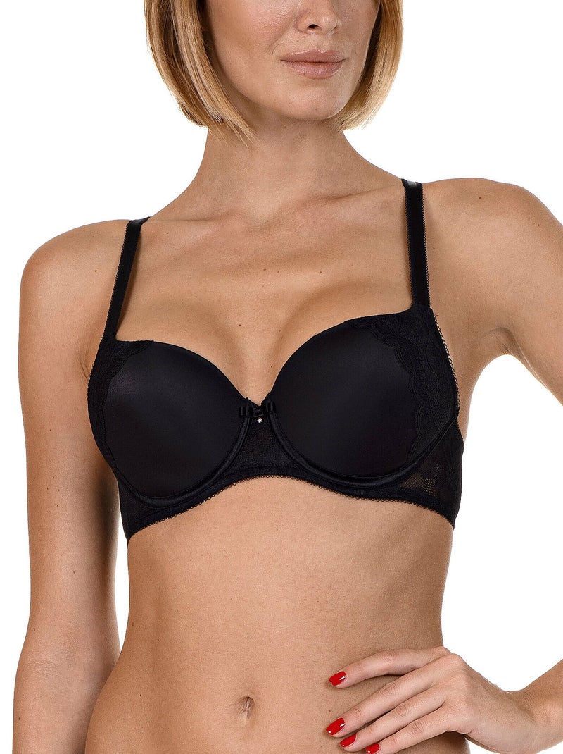 Soutien-gorge préformé Evelyn F à H Noir - Kiabi