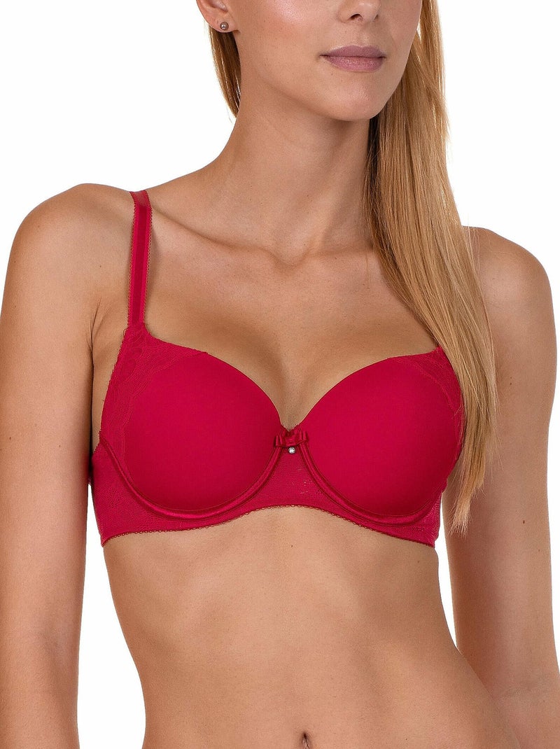 Soutien-gorge préformé Evelyn rouge B à E Rouge - Kiabi