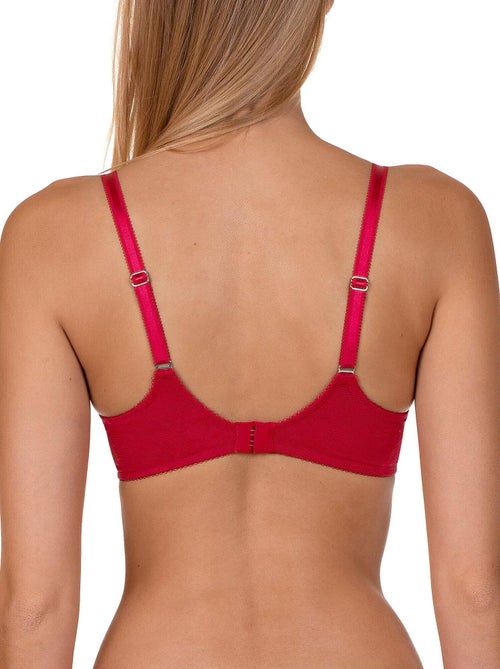 Soutien-gorge préformé EVELYN rouge F à H - Kiabi