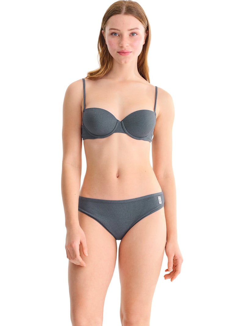 Soutien-gorge préformé FREEDOM Gris - Kiabi