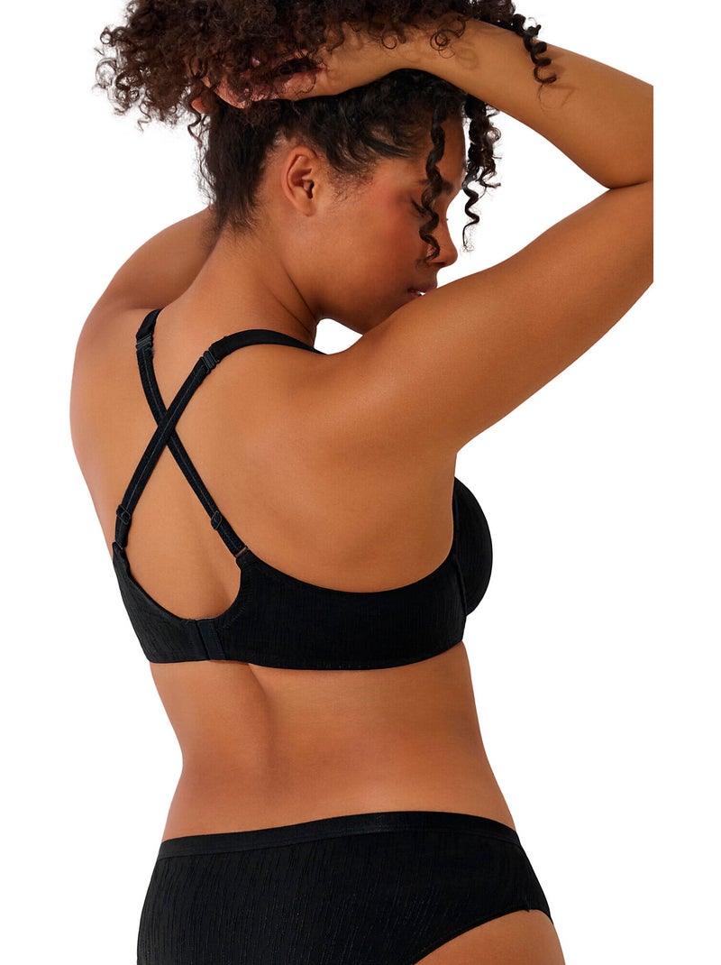 Soutien-gorge préformé GRACIA F à H Noir - Kiabi