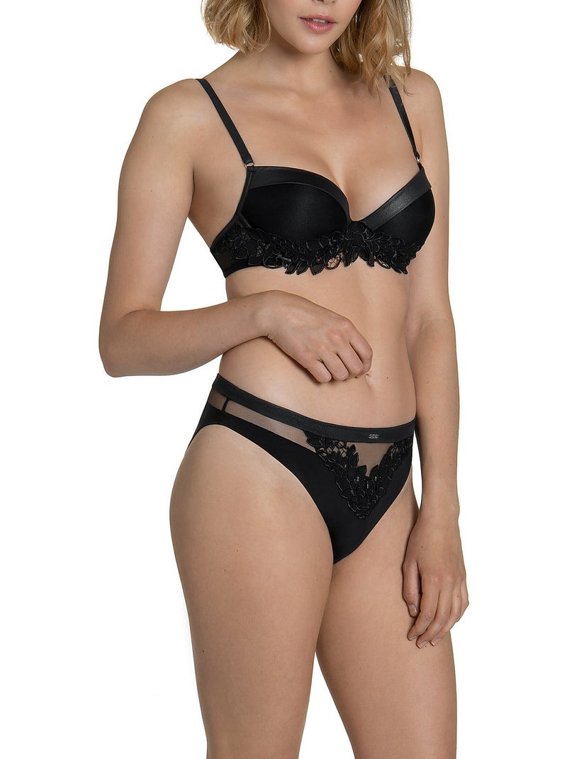 Soutien-gorge préformé Illusion Noir - Kiabi