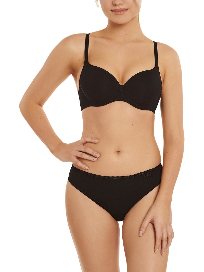 Soutien-gorge préformé INES Noir - Kiabi
