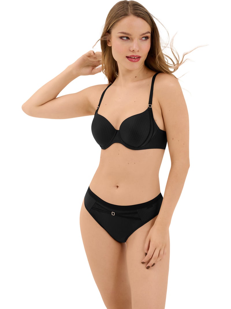 Soutien-gorge préformé Laura Noir - Kiabi
