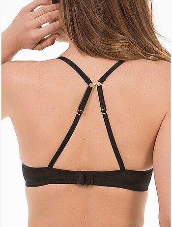 Soutien-gorge préformé multipositions sans armatures Etna noir