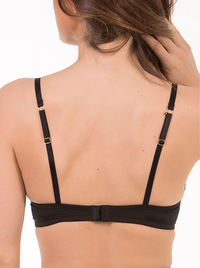 Soutien-gorge préformé multipositions sans armatures Etna noir Noir - Kiabi