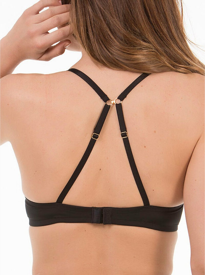 Soutien-gorge préformé multipositions sans armatures Etna noir Noir - Kiabi