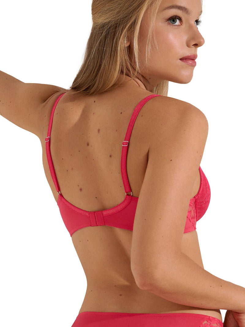 Soutien-gorge préformé Naty Orange corail - Kiabi