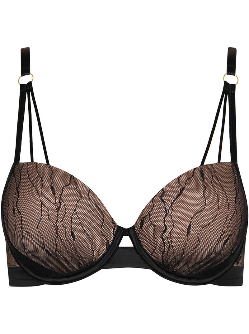Soutien-gorge préformé nightscape Noir - Kiabi