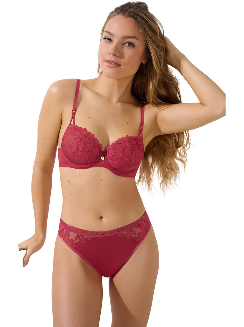 Soutien-gorge préformé Ocean Orange corail - Kiabi