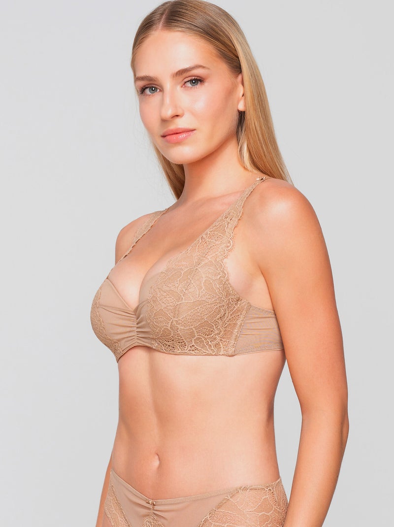 Soutien-gorge préformé ORCHIDEA Beige - Kiabi